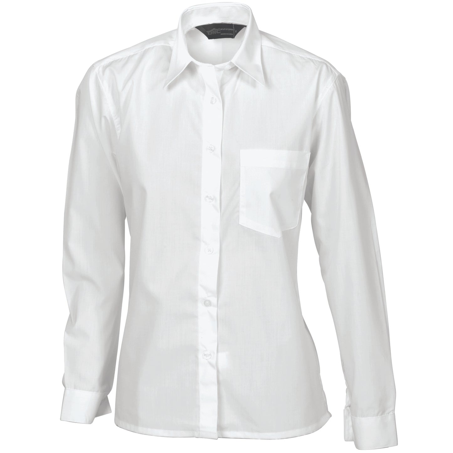 Ladies Polyester Cotton Poplin Shirt - Long Sleeve