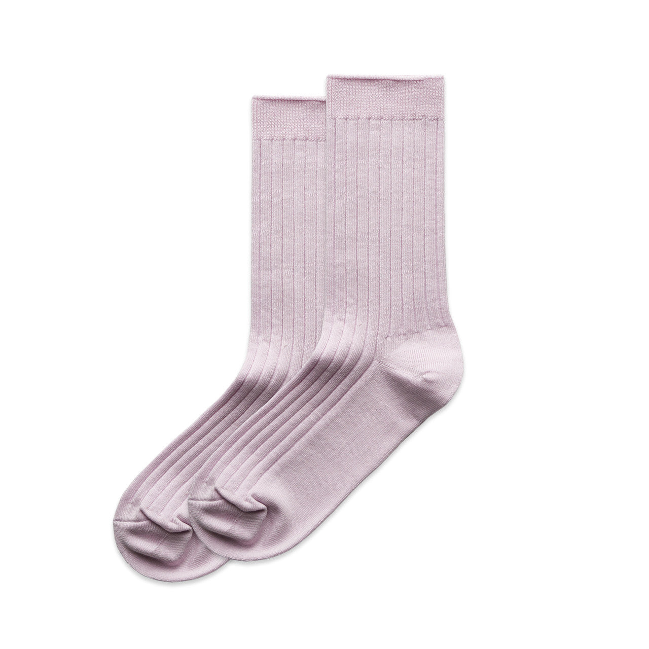 WOS RIB SOCKS (2PK) BLACK ONE SIZE