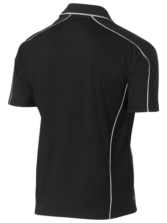 Cool Mesh Polo with Reflective Piping