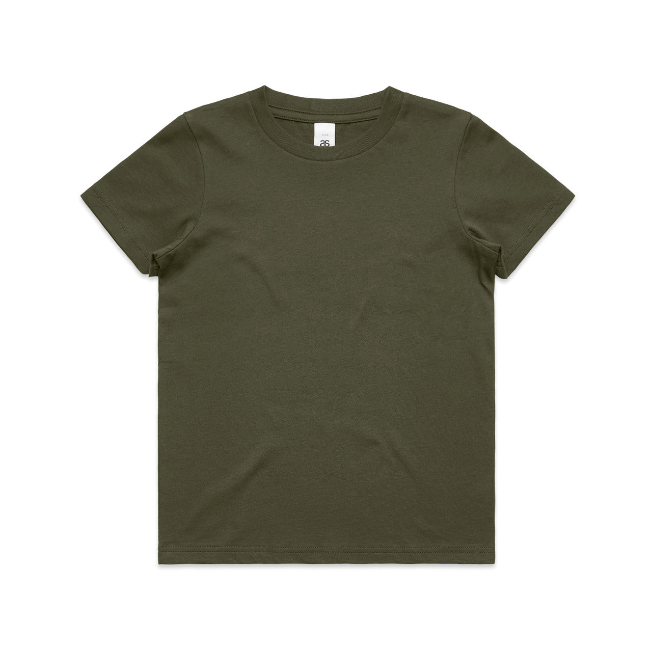 YOUTH STAPLE TEE ARMY SIZE 8
