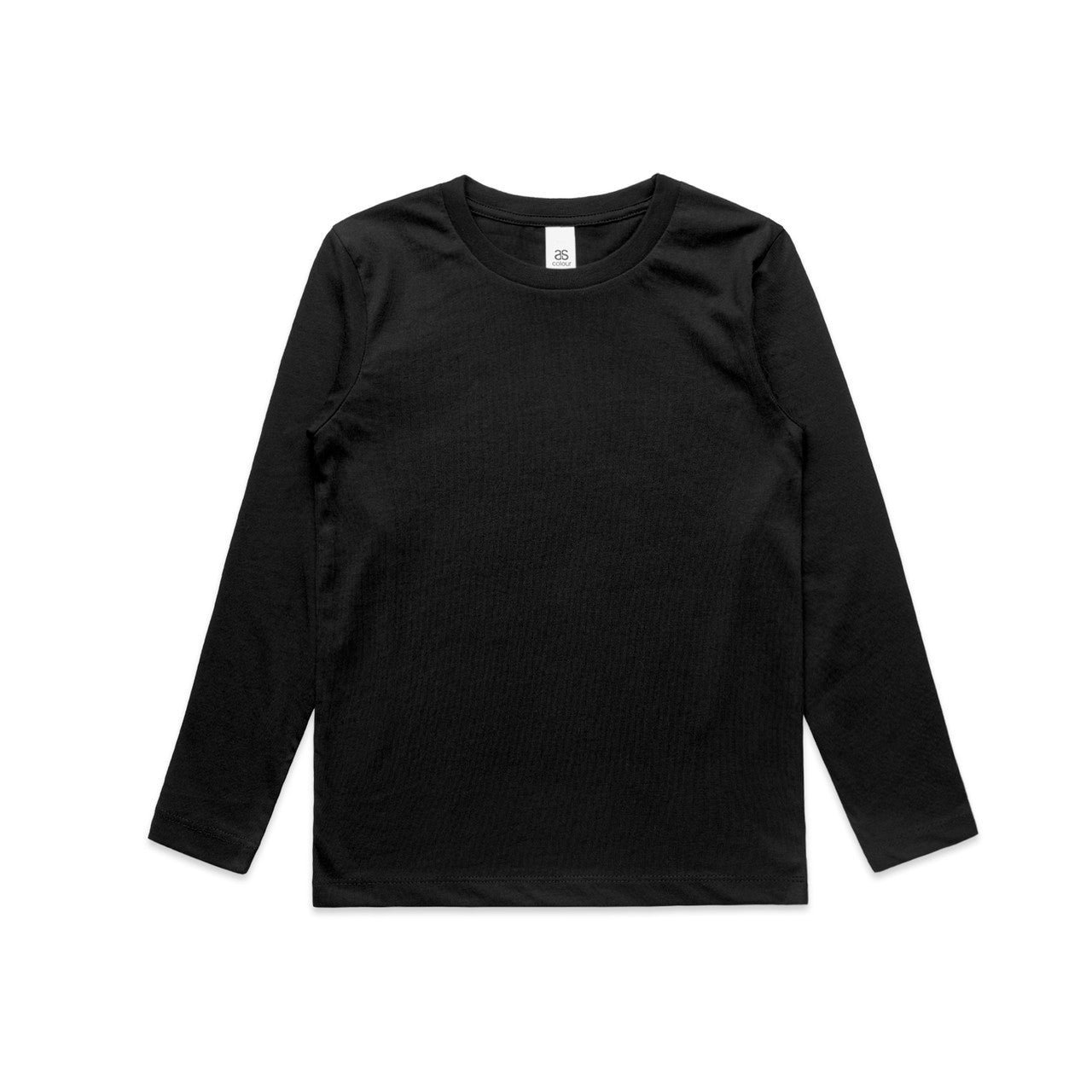 YOUTH STAPLE LS TEE BLACK SIZE 8