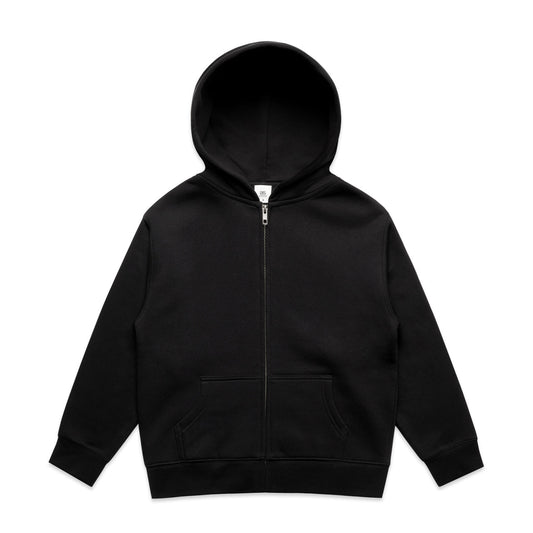 YOUTH RELAX ZIP HOOD BLACK SIZE 8