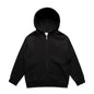 YOUTH RELAX ZIP HOOD BLACK SIZE 8