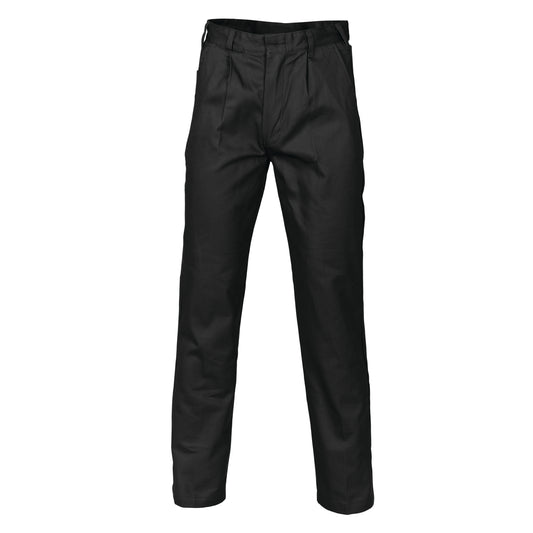 Cotton Drill Work Pants - Black
