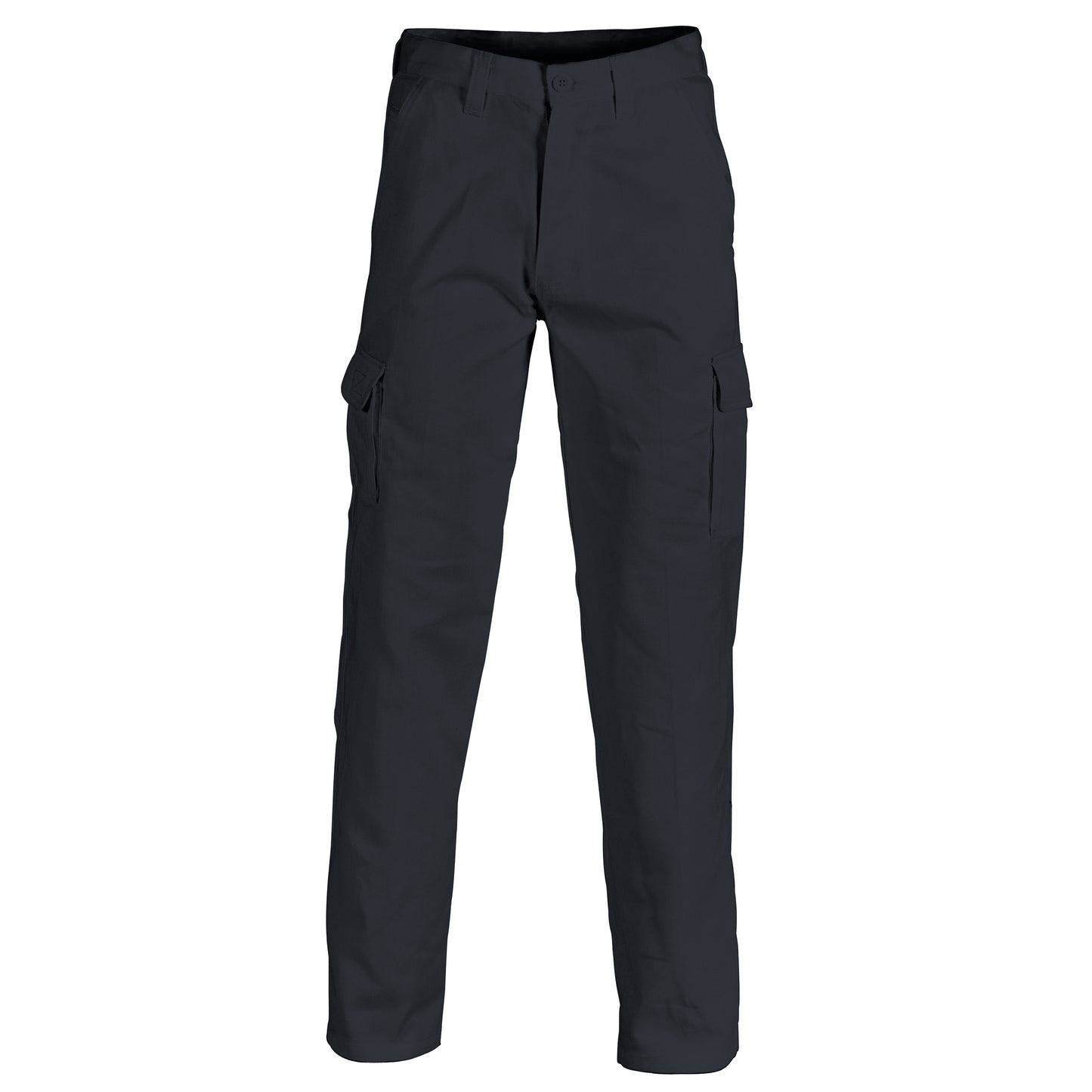 Cotton Drill Cargo Pants - Navy