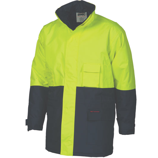 PVC HiVis Long Quited Jacket