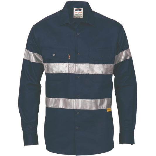 HiVis Cool-Breeze Cotton Shirt with Generic
R/Tape - Long sleeve