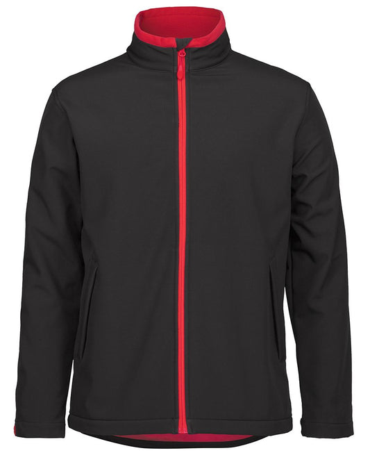 PDM THREE LAYER SOFTSHELL JACKET - Black/Aqua