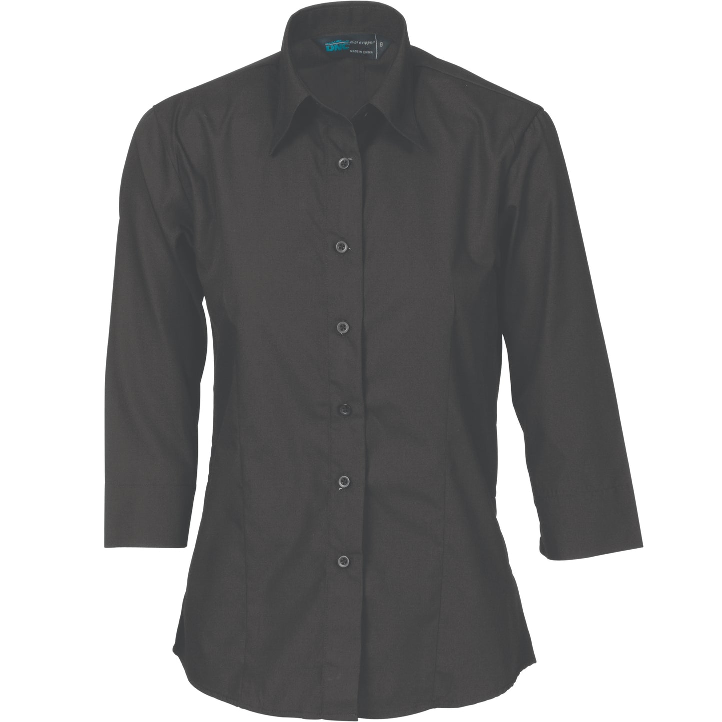 Ladies Polyester Cotton Shirt - 3/4 Sleeve