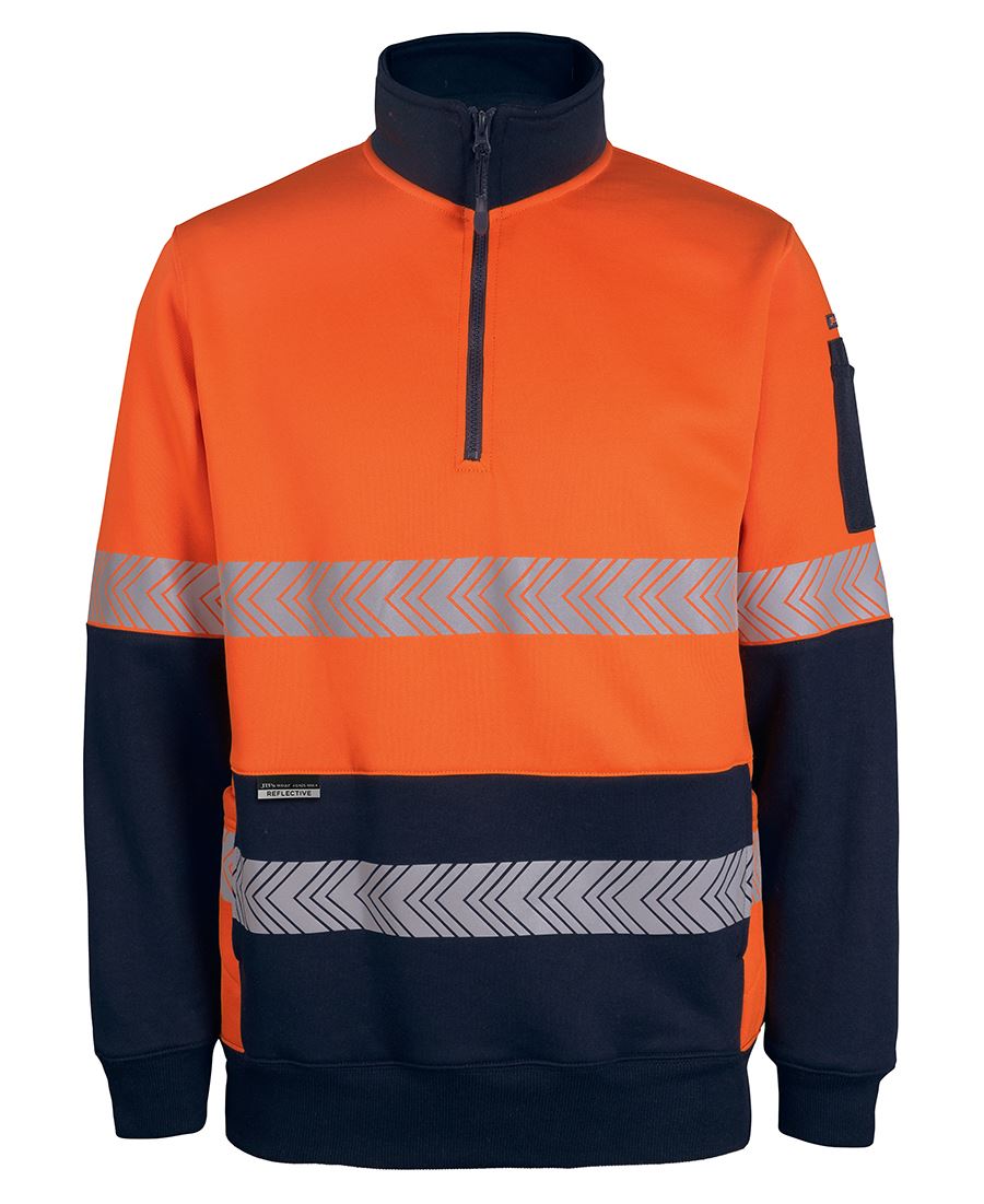 JB's HV 330G 1/2 ZIP SEGMENTED TAPE FLEECE