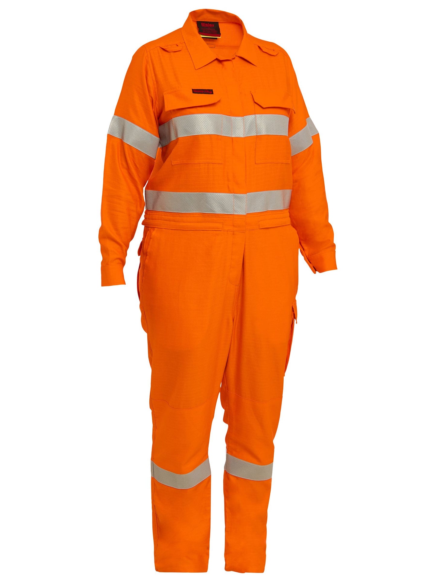 Apex 160/185 Women's Taped Hi Vis FR Ripstop Vented Coverall with Waist Zip Opening