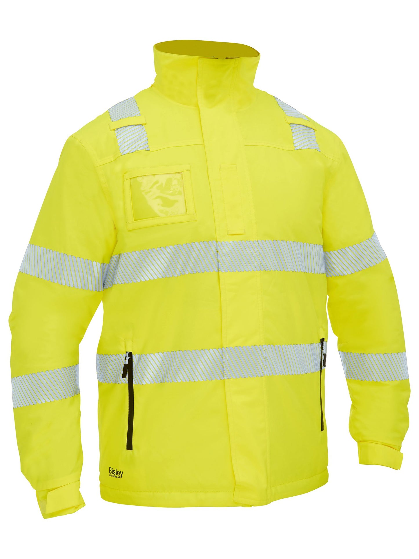 Taped Hi Vis Heated Jacket with Hood