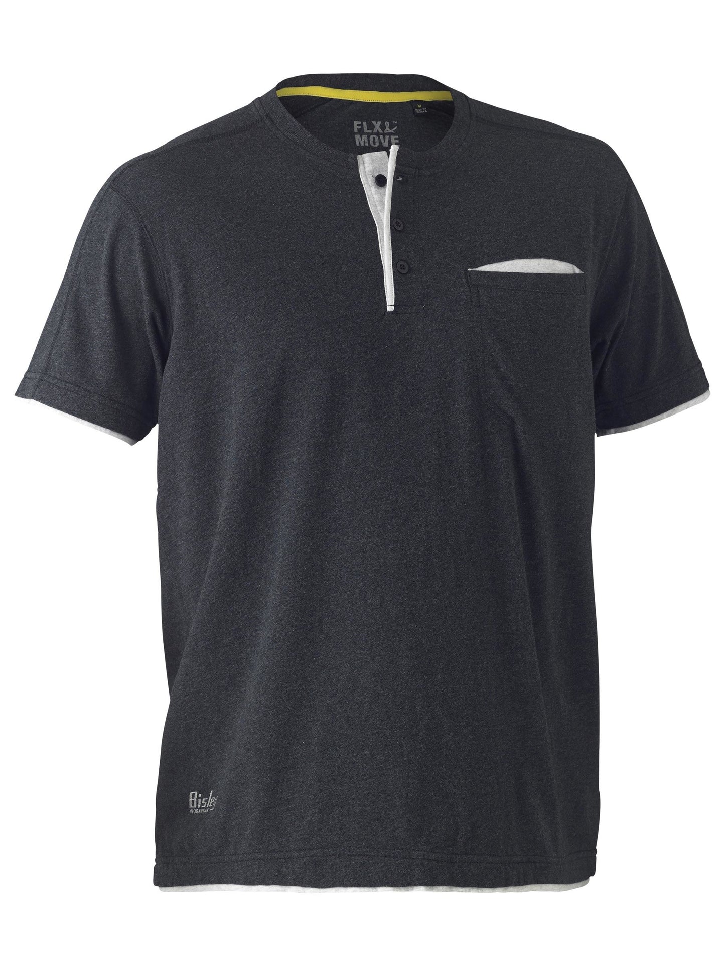 Flx & Move™ Cotton Henley Tee