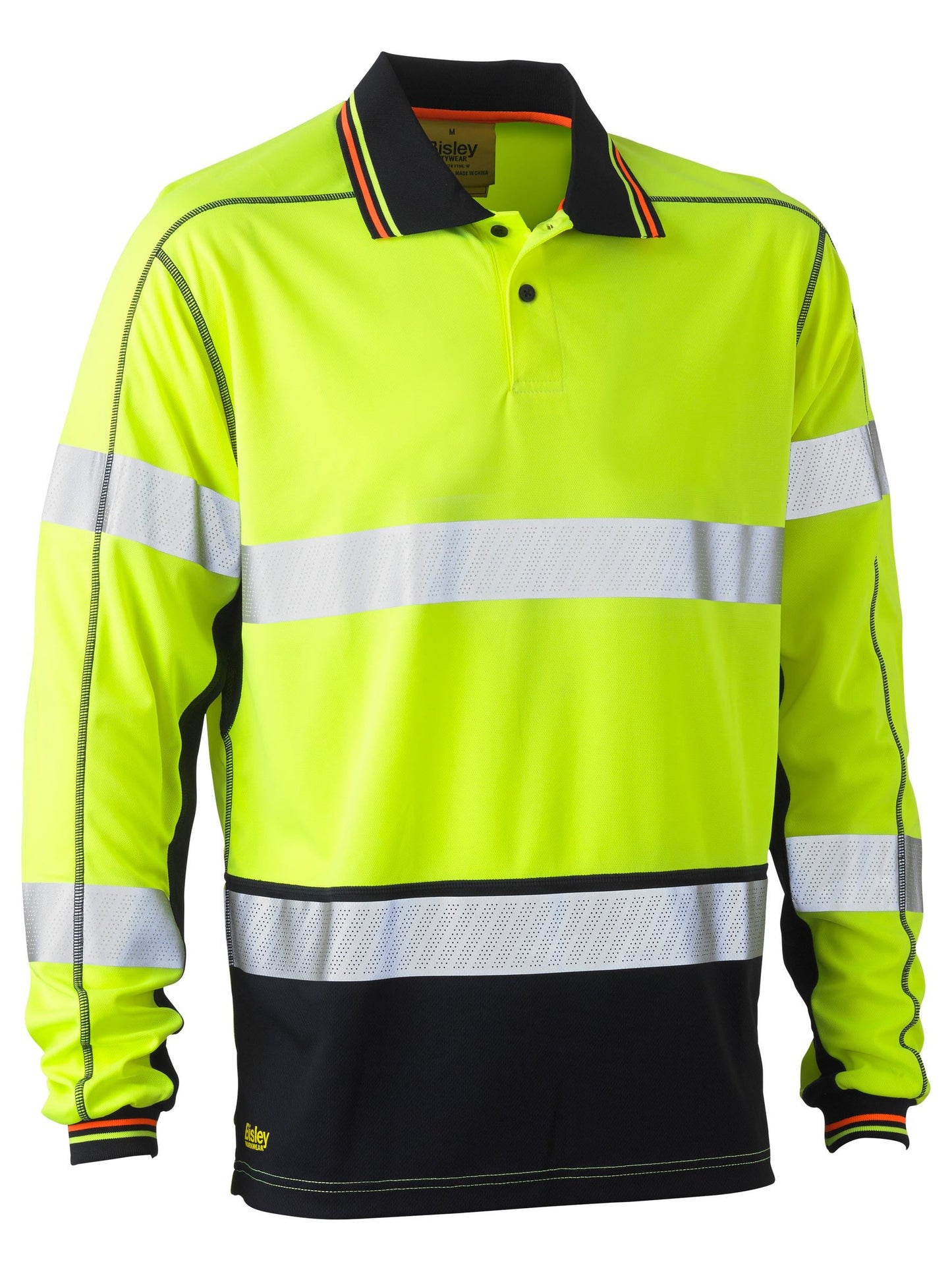 Taped Hi Vis Polyester Mesh Polo