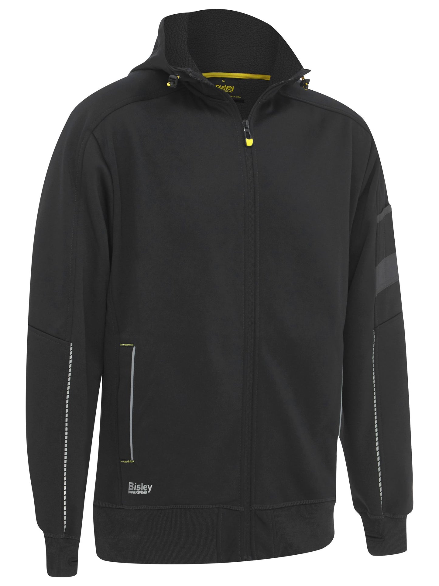 Work Fleece Zip-Front Hoodie with Sherpa Lining