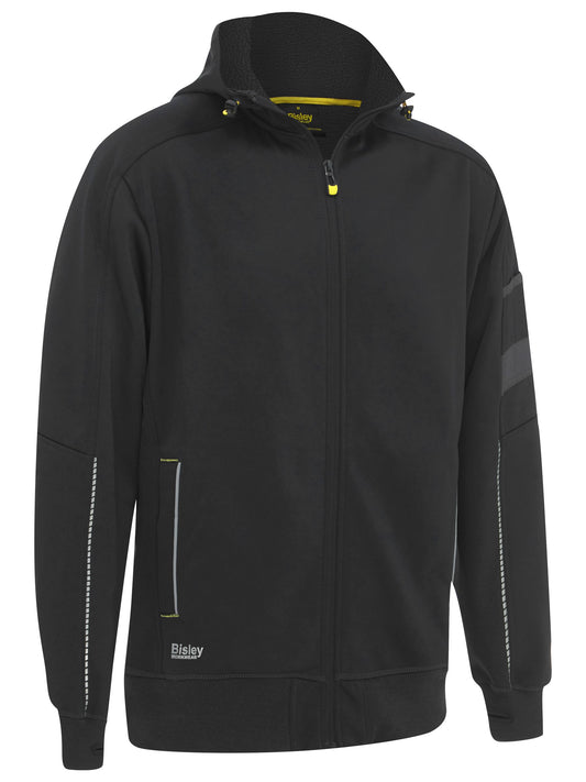 Work Fleece Zip-Front Hoodie with Sherpa Lining