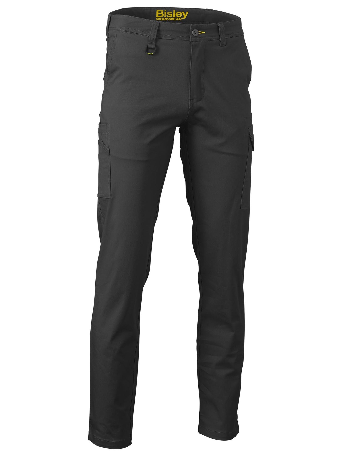 Stretch Cotton Drill Cargo Pants - Bottle