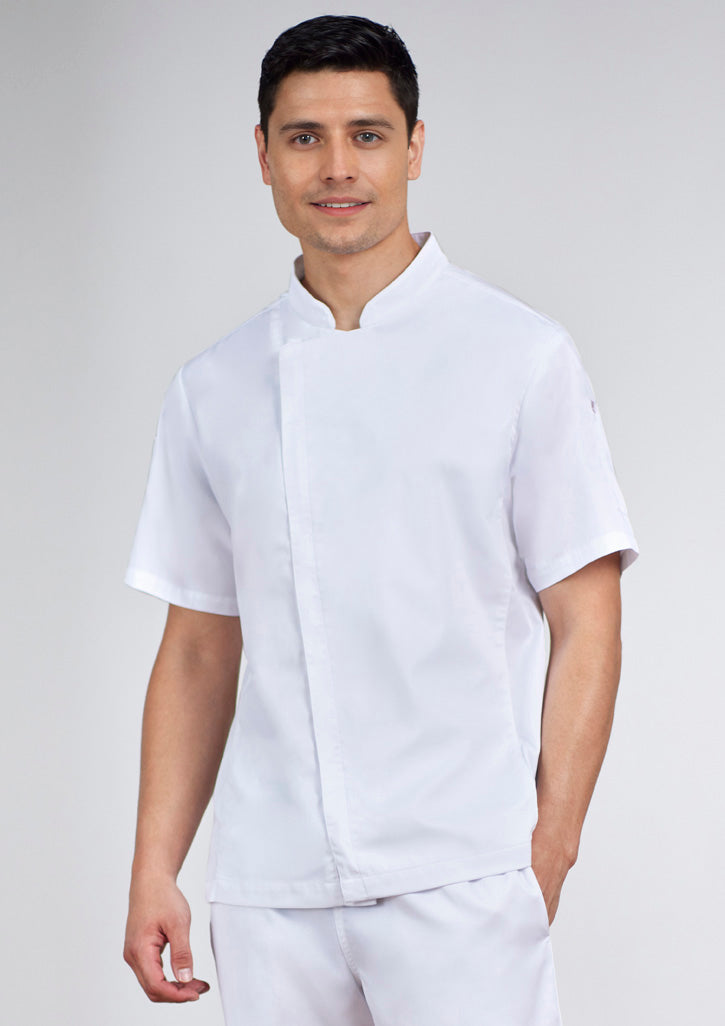 Mens Alfresco Short Sleeve Chef Jacket