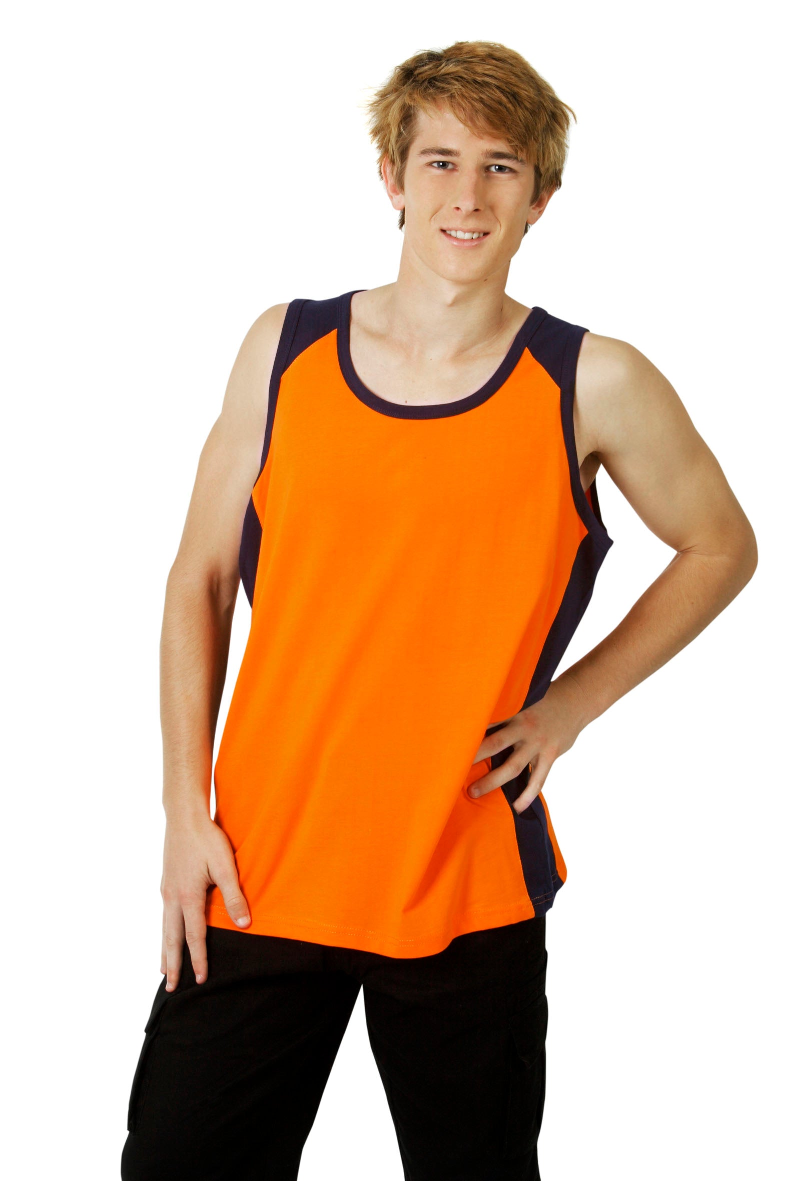 100% Cotton Hi Vis Singlet
