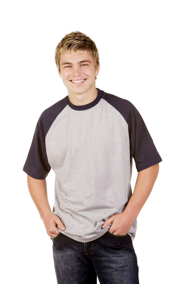 2-Tone Raglan Sleeve T-shirt, Adults